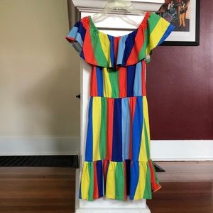 asos cotton dress, size 2. Off-shoulder or scoop neck.